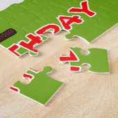 Persoonlijke Happy Birthday Puzzel voor Kinderen (Zijkant)