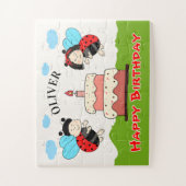 Persoonlijke Happy Birthday Puzzel voor Kinderen (Verticaal)