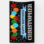 Persoonlijke Happy Birthday Spandoek (Verticaal)