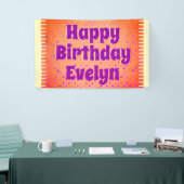 Persoonlijke Happy Birthday Spandoek (Beurs)
