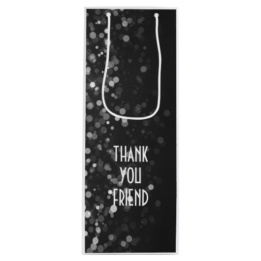 Persoonlijke Happy Birthday-tas - Wijn, glanzend Wijn Cadeautas (Voorkant)