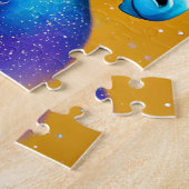 Persoonlijke Happy Birthday Unicorn met naam Legpuzzel (Zijkant)