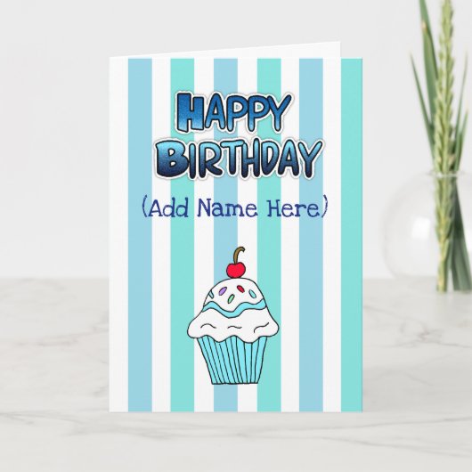 Persoonlijke Happy Birthday voor u Kaart (Voorkant)