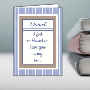 Persoonlijke Happy Birthday-zoon kaart