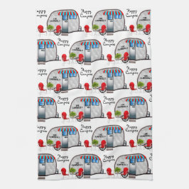 Persoonlijke 'Happy Campers' Keuken Theedoek