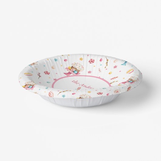 Persoonlijke Happy Easter 7-inch papieren Bowlen Papieren Kommen (Gebogen)