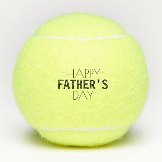 Persoonlijke Happy Fathers Dag Tennisballen (Voorkant)