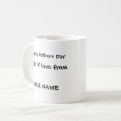 Persoonlijke Happy Fathers Day Mok (Voorkant links)