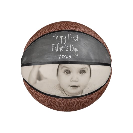Persoonlijke Happy First Fathers Day Basketbal (Voorkant)