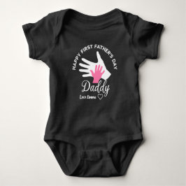 Persoonlijke Happy First Fathers Day van dochter Romper