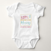 Persoonlijke Happy First Moederdag Romper (Voorkant)