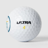 Persoonlijke Happy First Vaderdag Golfballen (Logo)