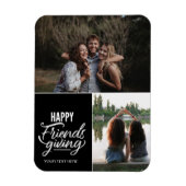 Persoonlijke Happy Friendsgiving Photo Magnet Magneet (Verticaal)