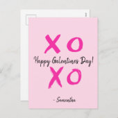 Persoonlijke Happy Galentine-dag Feestdagenkaart (Voorkant / Achterkant)