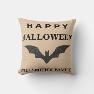 Persoonlijke Happy Halloween Bat Kussen