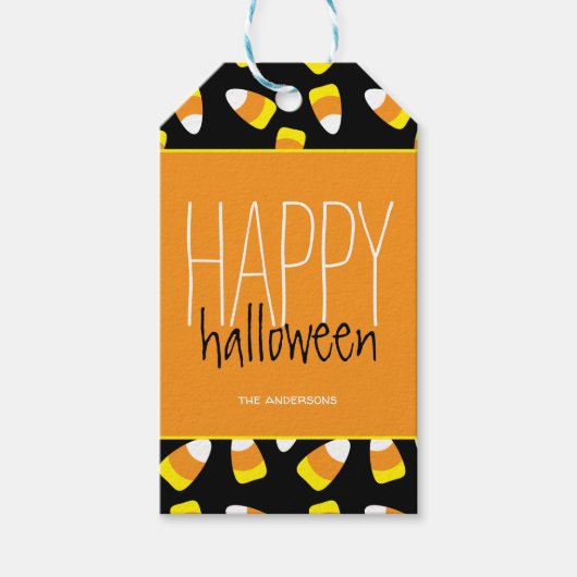 Persoonlijke Happy Halloween Cadeaulabel (Voorkant)
