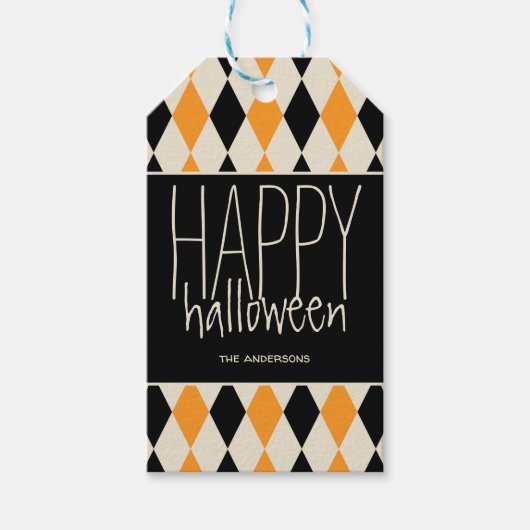 Persoonlijke Happy Halloween Cadeaulabel (Voorkant)