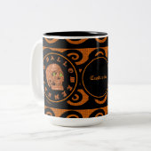 Persoonlijke Happy Halloween Glitter Skull Mok 2 (Voorkant links)