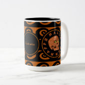 Persoonlijke Happy Halloween Glitter Skull Mok 2 (Voorkant rechts)