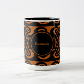 Persoonlijke Happy Halloween Glitter Skull Mok 2 (Center)