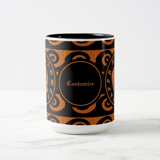 Persoonlijke Happy Halloween Glitter Skull Mok 2 (Center)