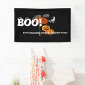 Persoonlijke Happy Halloween uit je familie Spandoek (Insitu)