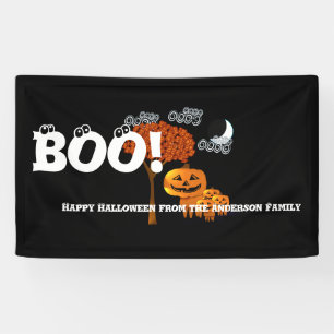 Persoonlijke Happy Halloween uit je familie Spandoek
