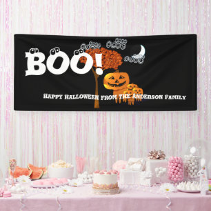 Persoonlijke Happy Halloween uit je familie Spandoek