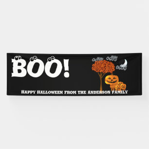 Persoonlijke Happy Halloween uit je familie Spandoek