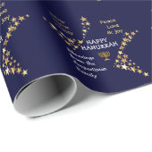 Persoonlijke HAPPY HANUKKAH Cadeaupapier (Rol Hoek)