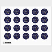 Persoonlijke HAPPY HANUKKAH Ronde Sticker (Vel)