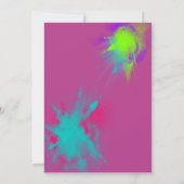 Persoonlijke Happy Holi-boodschap voor kleurrijk f Notitiekaartje (Achterkant)