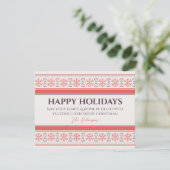 Persoonlijke Happy Holiday-kaart Feestdagenkaart (Staand voorkant)