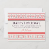 Persoonlijke Happy Holiday-kaart Feestdagenkaart (Voorkant)