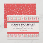 Persoonlijke Happy Holiday-kaart Feestdagenkaart (Voorkant / Achterkant)