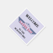 Persoonlijke Happy Labourdag Servet (Hoek)