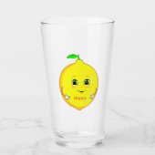Persoonlijke Happy Lemon & Ster Glas (Voorkant)