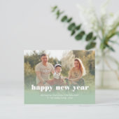 Persoonlijke Happy New Jaren Feestdagenkaart (Staand voorkant)