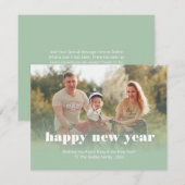 Persoonlijke Happy New Years Kaart Notitiekaartje (Voorkant / Achterkant)