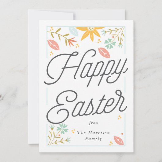Persoonlijke Happy Paaskaart Feestdagenkaart (Voorkant)