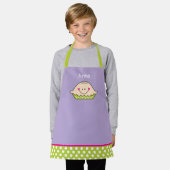 Persoonlijke Happy Pie Apron voor meisjes Schort (Gedragen)