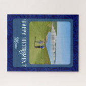 Persoonlijke Happy Retirement cadeaus voor mam Blu Legpuzzel (Horizontaal)