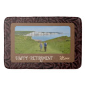 Persoonlijke Happy Retirement cadeaus voor mam Bro Badmat (Voorkant)