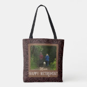 Persoonlijke Happy Retirement cadeaus voor mam Bro Tote Bag (Achterkant)