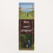 Persoonlijke Happy Retirement cadeaus voor mam Bro Yogamat (Voorkant)