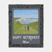 Persoonlijke Happy Retirement cadeaus voor mam Gre Fleece Deken (Voorkant)