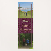 Persoonlijke Happy Retirement cadeaus voor mam Red Yogamat (Voorkant)