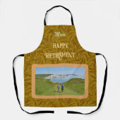 Persoonlijke Happy Retirement cadeaus voor mam Yel Schort (Voorkant)