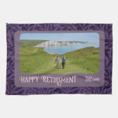 Persoonlijke Happy Retirement cadeaus voor mama Vi Theedoek (Horizontaal)