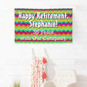 Persoonlijke Happy Retirement Party-banner Spandoek (Insitu)